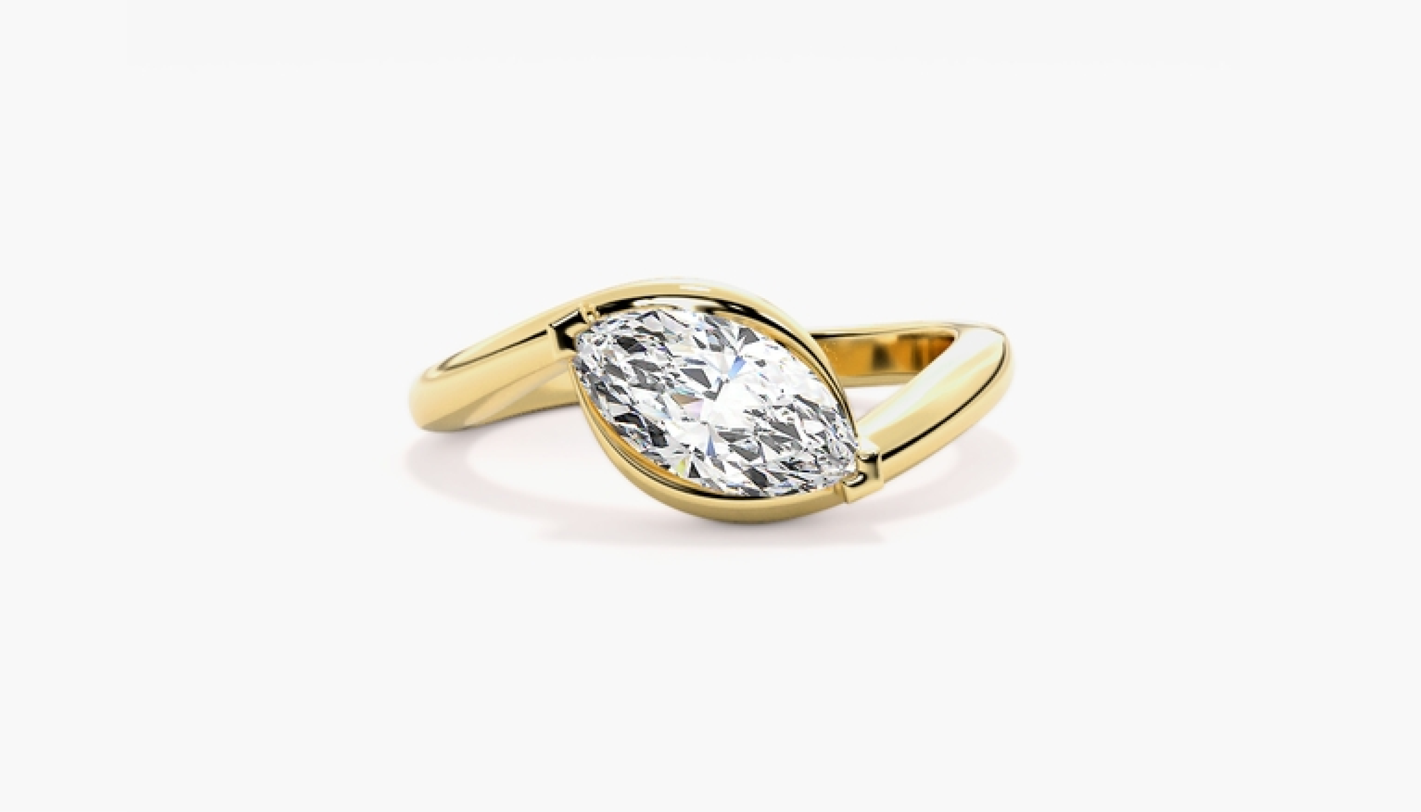 Delara marquise engagement ring
